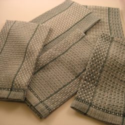 green-huck-towels